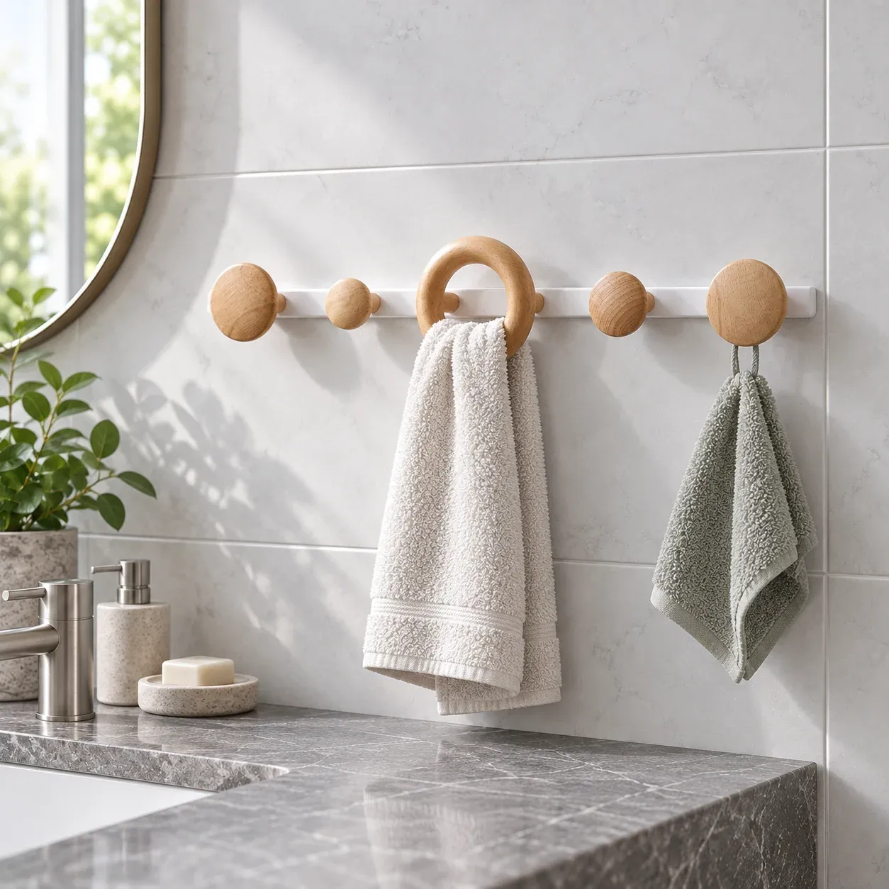 Calloway Dot Hook Rack use view