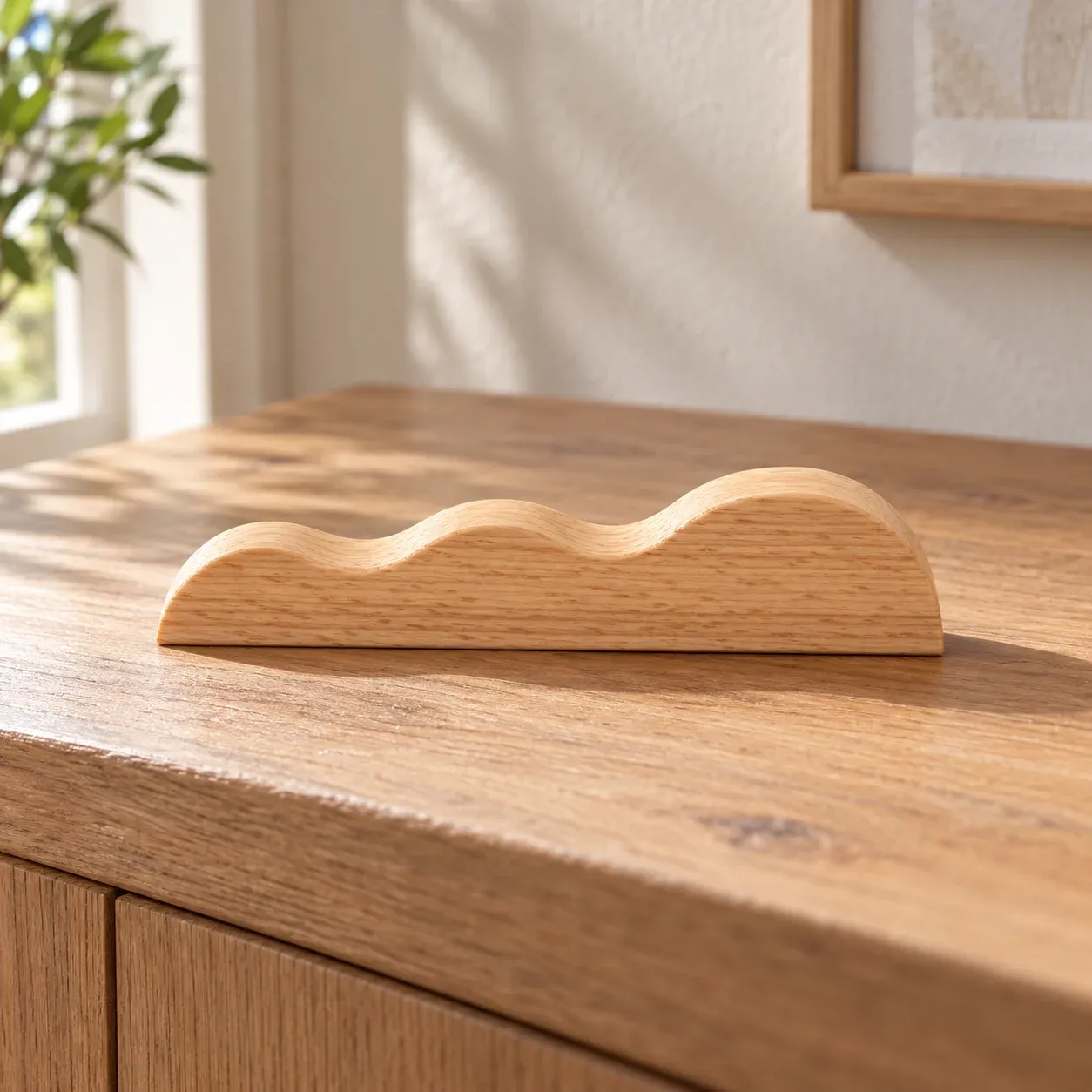 Auden Wood Cabinet Pull — lead