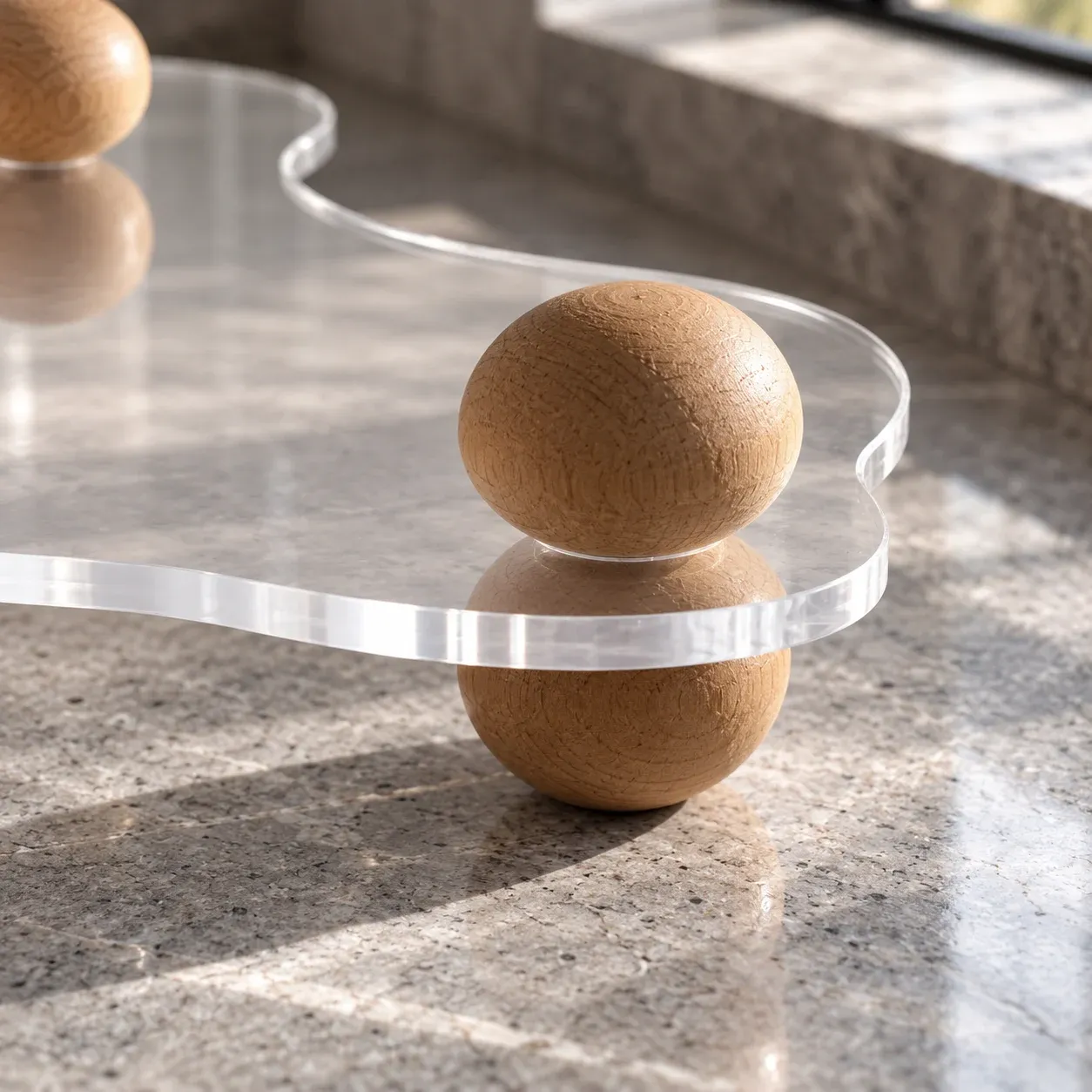 Luma Vanity Stand: construction detail