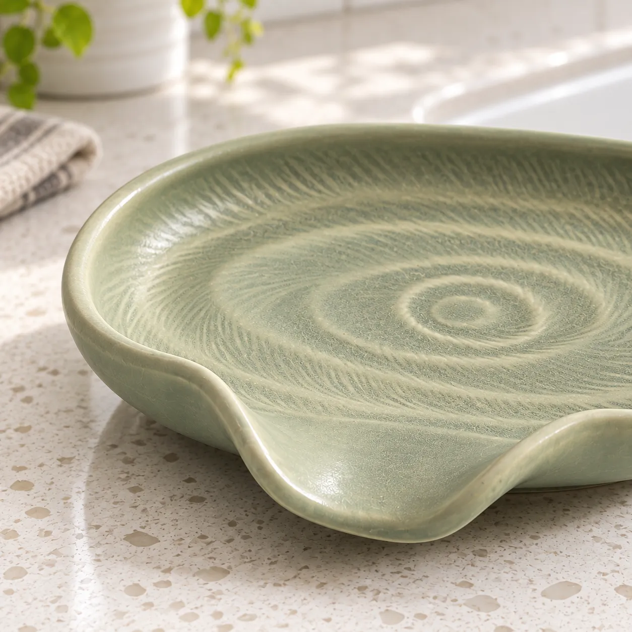 Elara Draining Soap Dish / construction detail