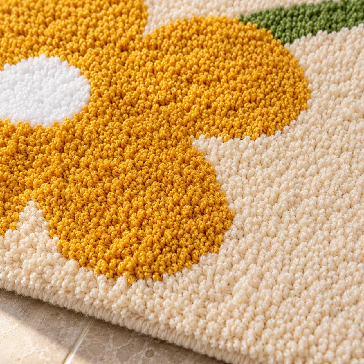 Perrin Flower Bath Mat — detail