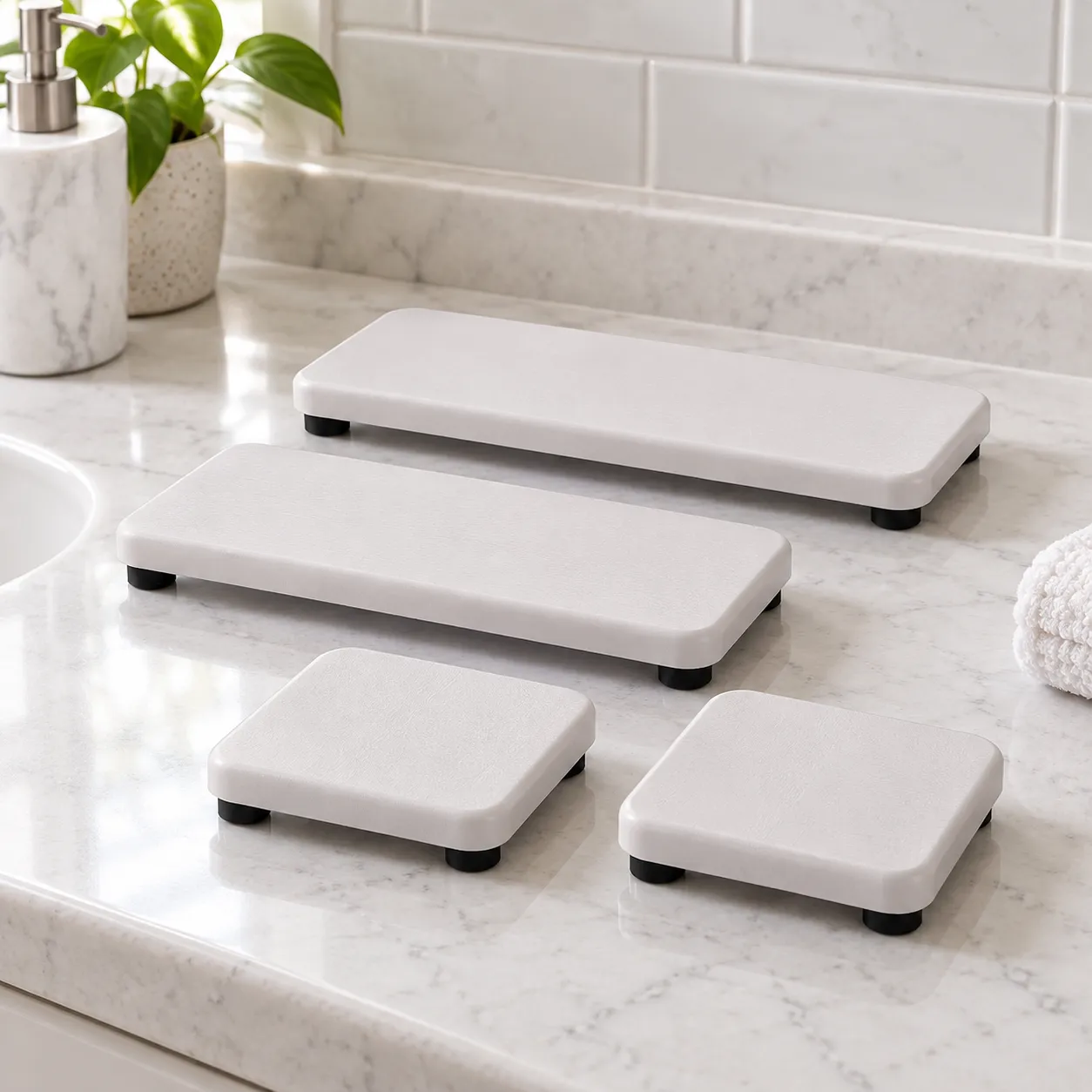 Evelyn Raised Vanity Pads — complete item