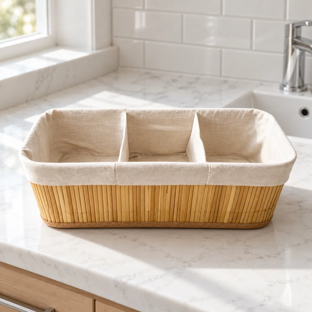Maribel Divided Vanity Basket — complete item