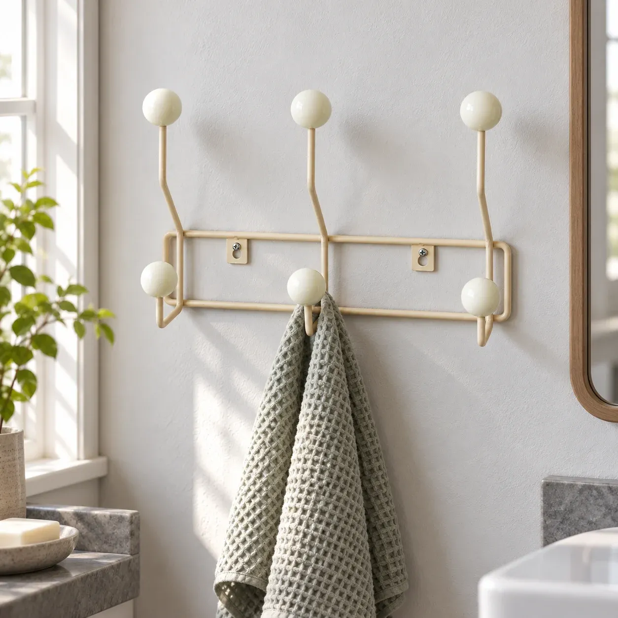 Hollis Ball Hook Rack: product in use