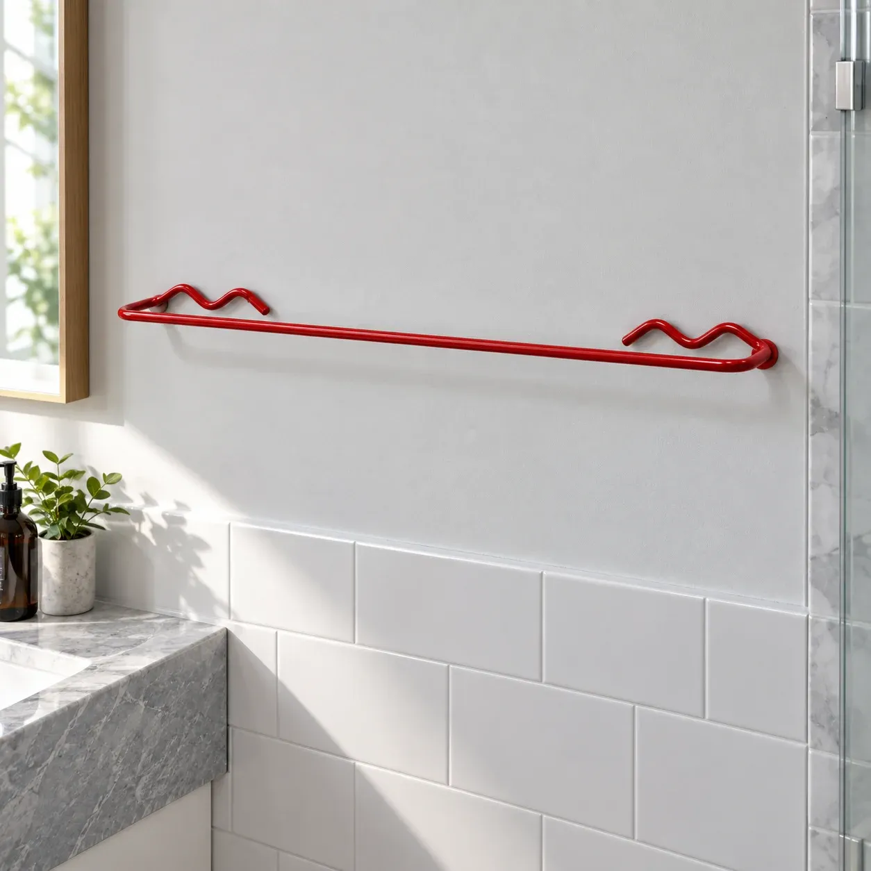 Camden Wave Towel Bar: complete selected product