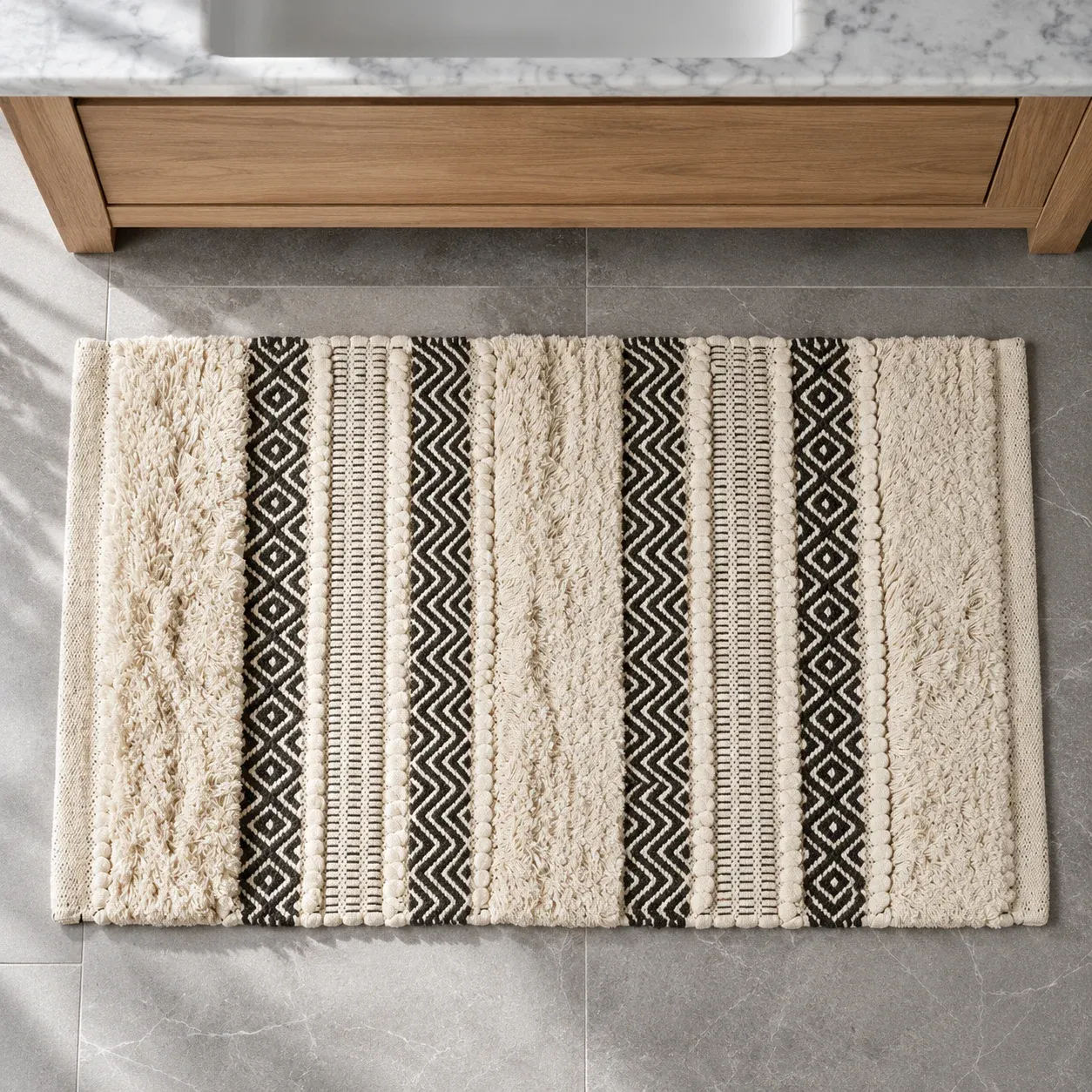 Avery Texture Bath Rug: complete selected product