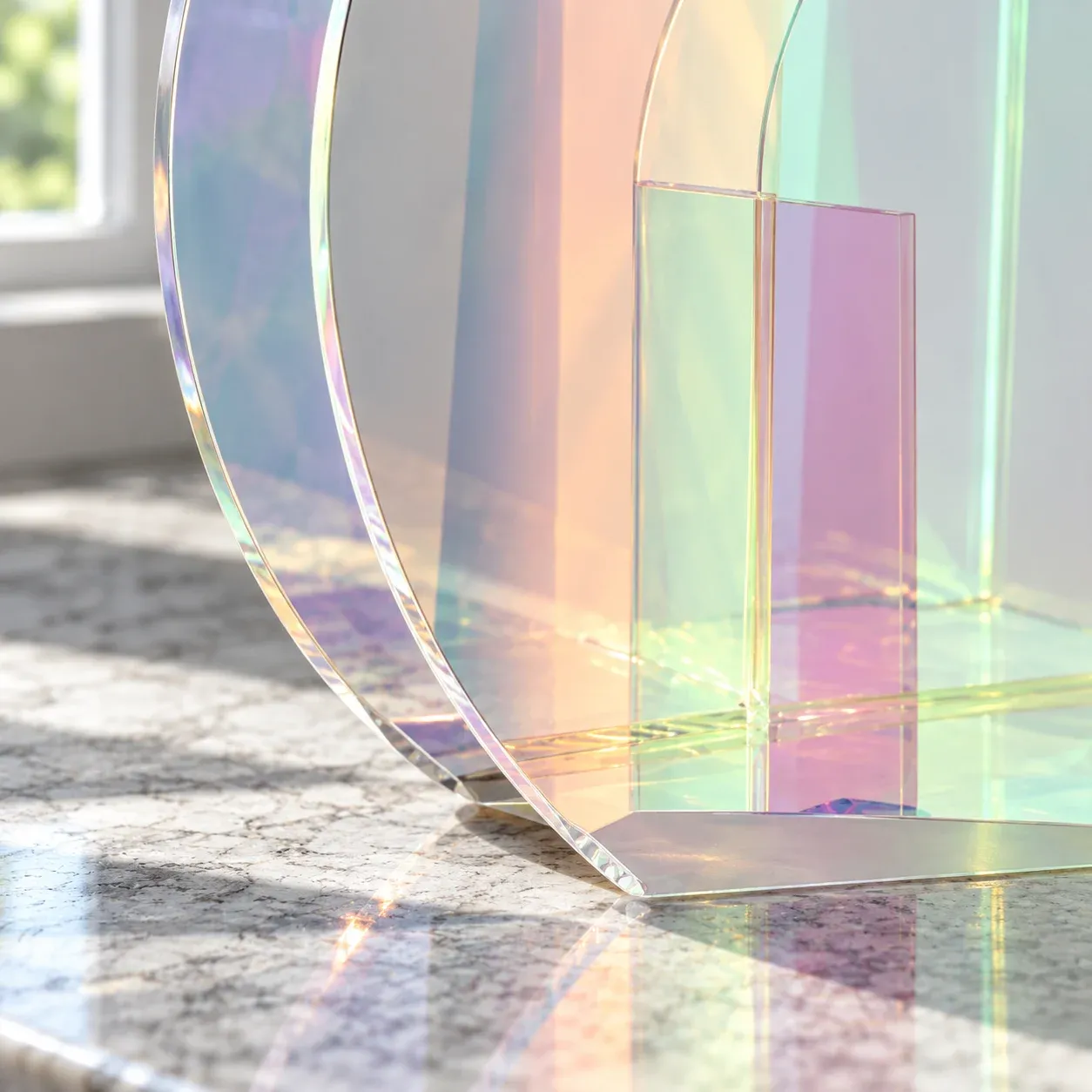 Calla Acrylic Brush Holder: construction detail