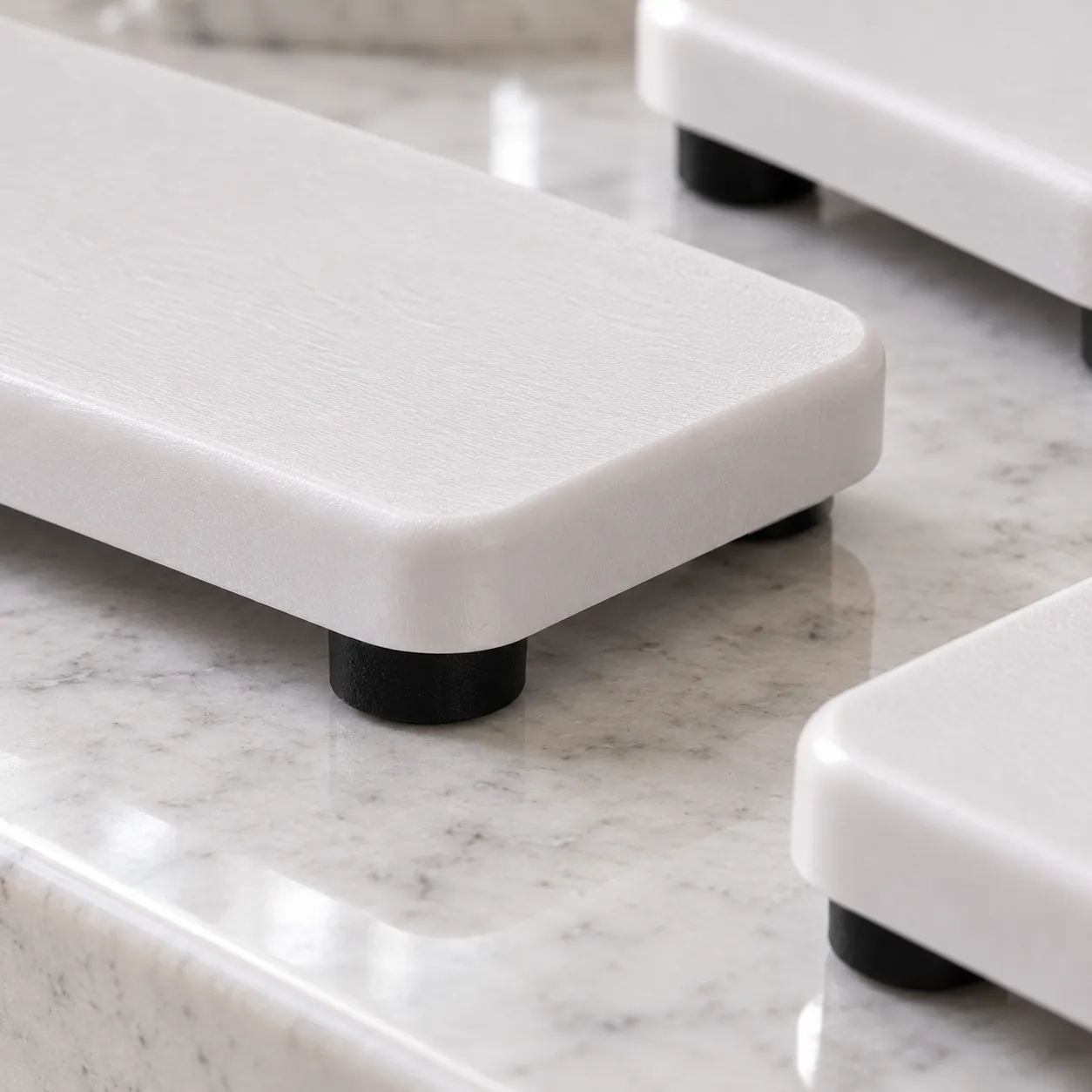 Evelyn Raised Vanity Pads — construction detail