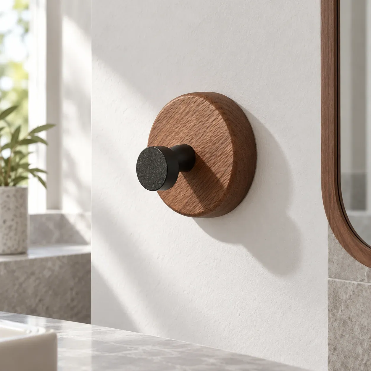 Wren Walnut Wall Hook: complete selected product