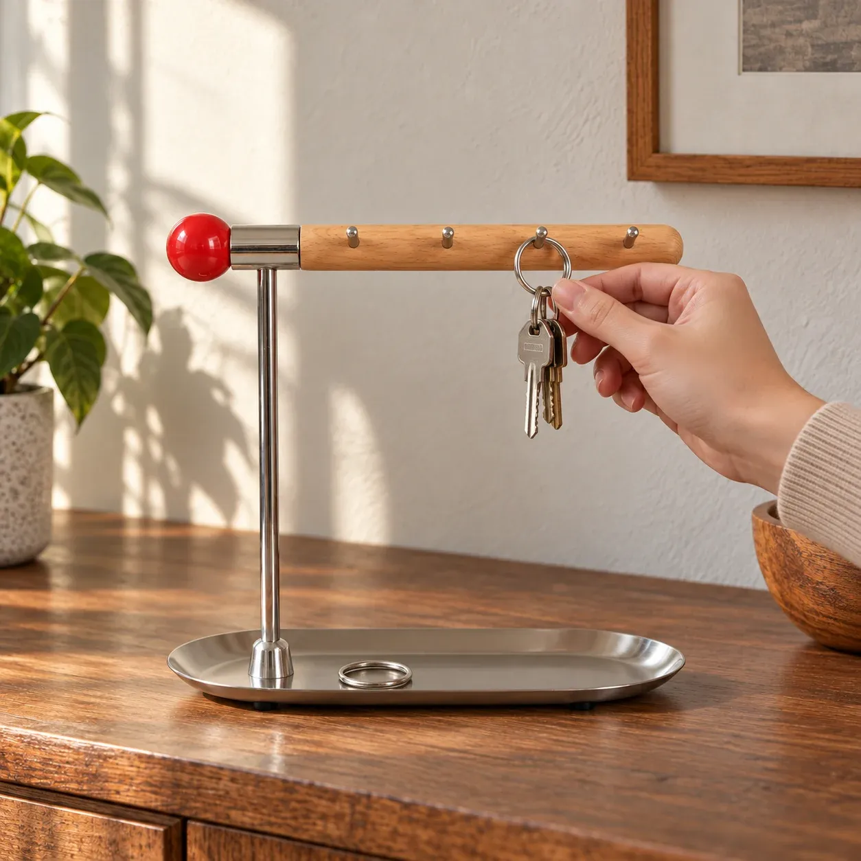 Rivington Key Rack and Tray — use