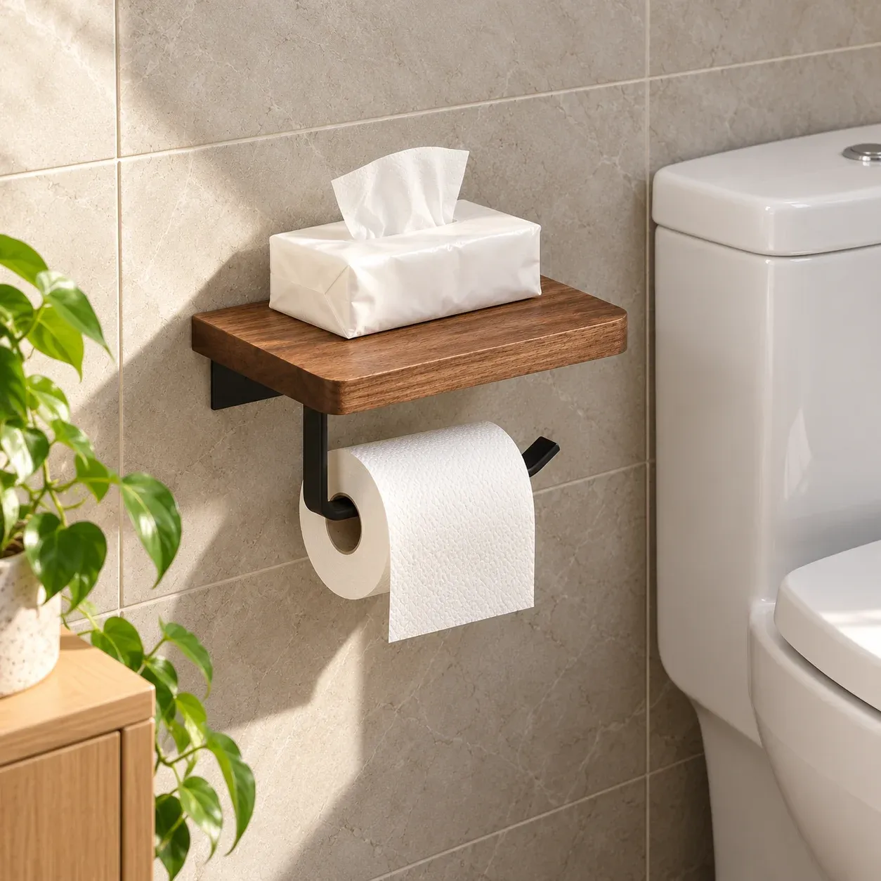 Wrenford Toilet Paper Holder — use