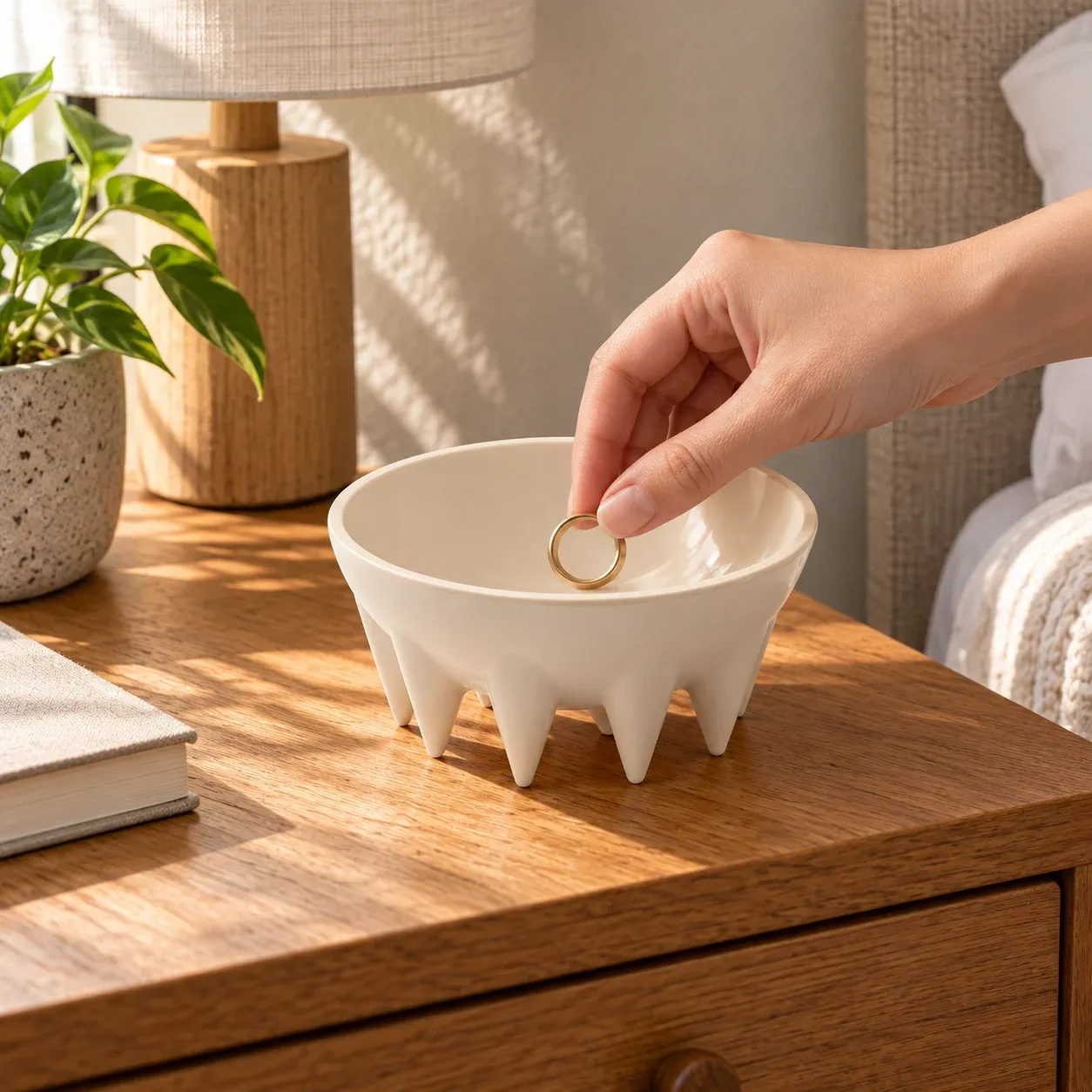 Jessamine Footed Trinket Bowl — use