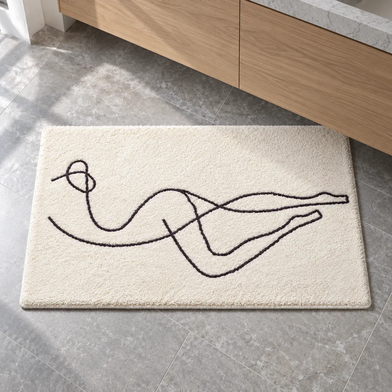 Sable Figure Bath Mat: complete selected product