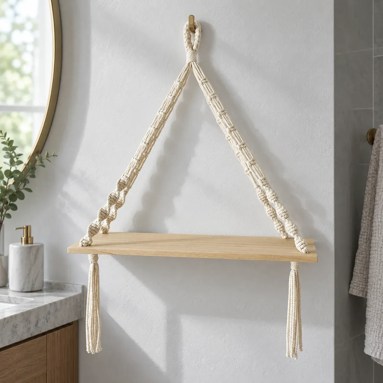 Hadley Macrame Shelf: complete selected product