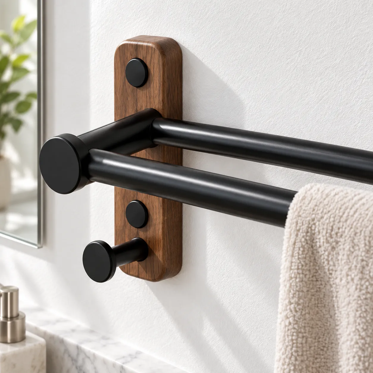 Rowan Double Towel Rail / construction detail