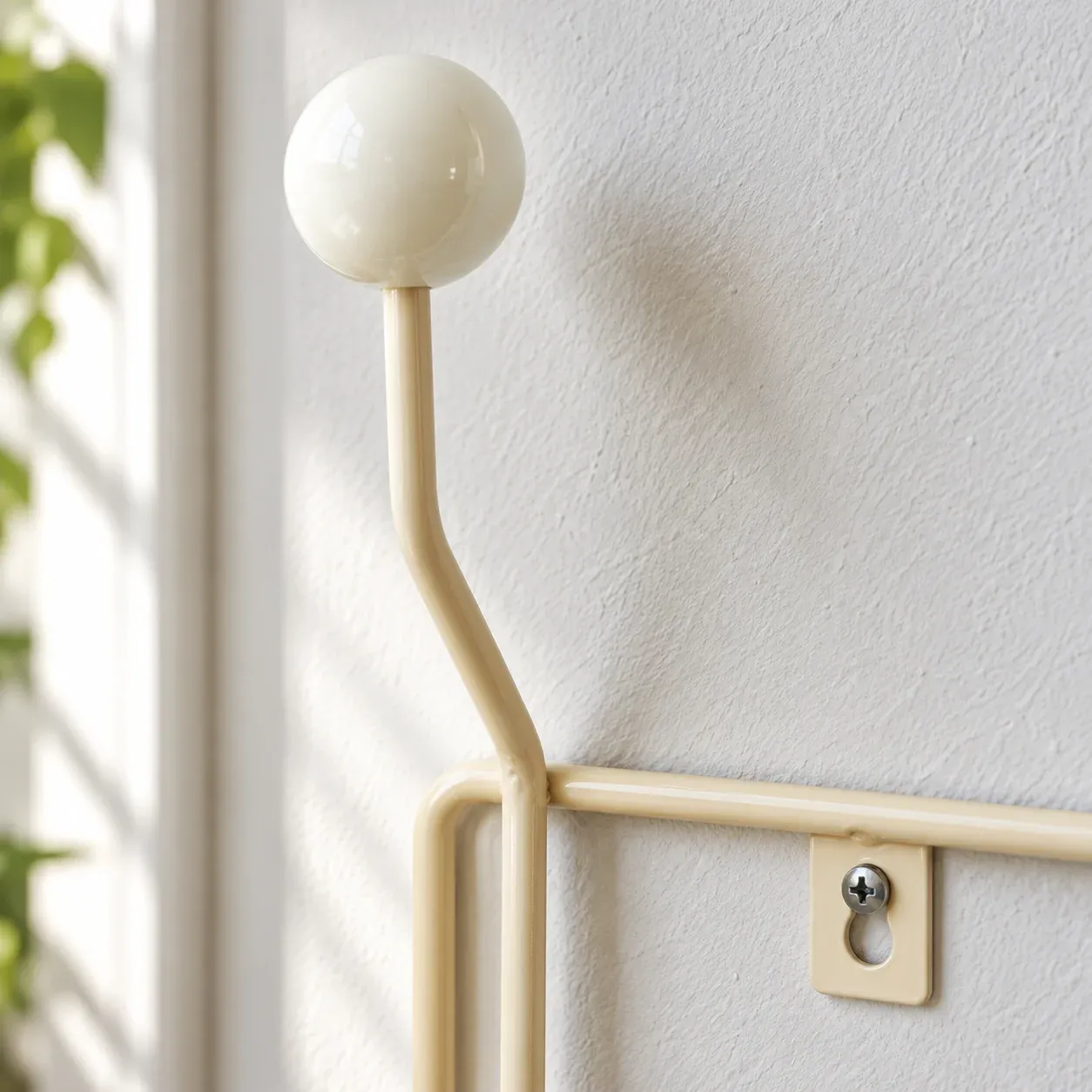 Hollis Ball Hook Rack: construction detail